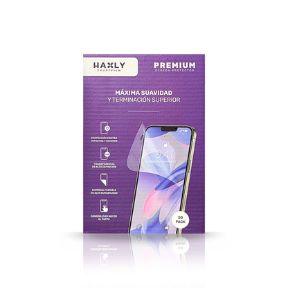 Mica Hidrogel Premium QQQ HAXLY para Celular | Transparencia HD y Alta Protección