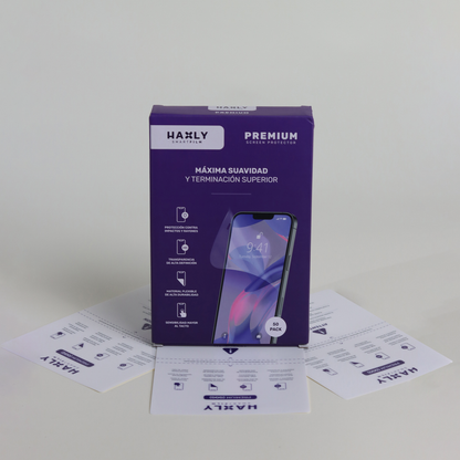 Mica Hidrogel Premium HAXLY para Celular | Transparencia HD y Alta Protección