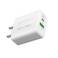Cargador de Pared Foxbox MEGA 65W | GaN, Carga Rápida QC3.0/PPS, USB-C y USB (Con Cable)