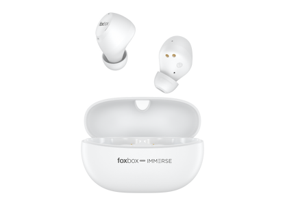 Audífonos Inalámbricos IMMERSE Buds Foxbox | Cancelación Activa de Ruido 40dB, Bluetooth 5.3 y Control Táctil